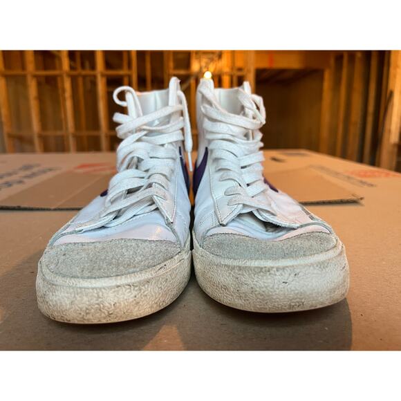 Nike Blazer Mid 77 Vintage White Voltage Purple shoes sz 13 main image 6